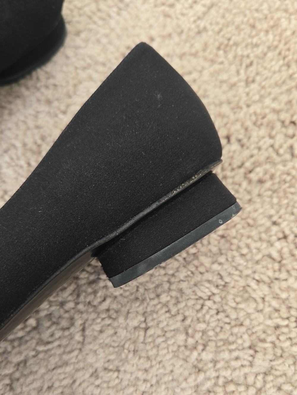 Stuart Weitzman Black Bow Accent Slip-on Ballet Flats Size 8.5 M‎ Fabric Upper - Picture 16 of 16